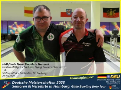 Foto des Albums: Fotoalbum 3 von den Deutschen Meisterschaften 2025 der Seniorinnen, Senioren & Versehrte in Hamburg, Gilde Bowling forty four