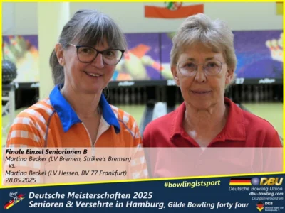 Foto des Albums: Fotoalbum 3 von den Deutschen Meisterschaften 2025 der Seniorinnen, Senioren & Versehrte in Hamburg, Gilde Bowling forty four