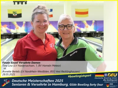 Foto des Albums: Fotoalbum 3 von den Deutschen Meisterschaften 2025 der Seniorinnen, Senioren & Versehrte in Hamburg, Gilde Bowling forty four