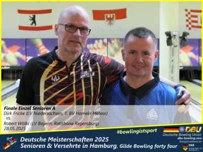 Foto des Albums: Fotoalbum 3 von den Deutschen Meisterschaften 2025 der Seniorinnen, Senioren & Versehrte in Hamburg, Gilde Bowling forty four