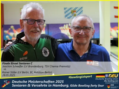 Foto des Albums: Fotoalbum 3 von den Deutschen Meisterschaften 2025 der Seniorinnen, Senioren & Versehrte in Hamburg, Gilde Bowling forty four