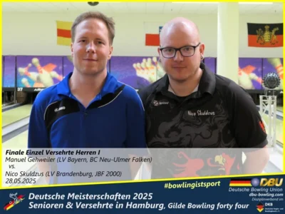 Foto des Albums: Fotoalbum 3 von den Deutschen Meisterschaften 2025 der Seniorinnen, Senioren & Versehrte in Hamburg, Gilde Bowling forty four