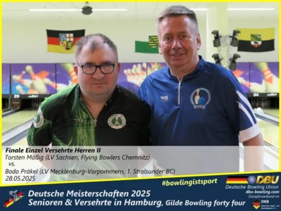 Foto des Albums: Fotoalbum 3 von den Deutschen Meisterschaften 2025 der Seniorinnen, Senioren & Versehrte in Hamburg, Gilde Bowling forty four