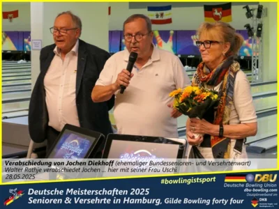 Foto des Albums: Fotoalbum 3 von den Deutschen Meisterschaften 2025 der Seniorinnen, Senioren & Versehrte in Hamburg, Gilde Bowling forty four