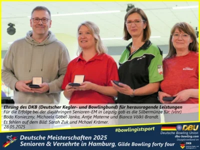 Foto des Albums: Fotoalbum 3 von den Deutschen Meisterschaften 2025 der Seniorinnen, Senioren & Versehrte in Hamburg, Gilde Bowling forty four