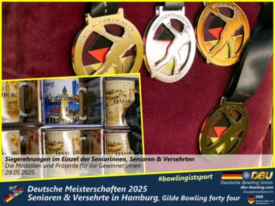 Foto des Albums: Fotoalbum 3 von den Deutschen Meisterschaften 2025 der Seniorinnen, Senioren & Versehrte in Hamburg, Gilde Bowling forty four