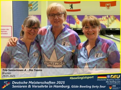 Foto des Albums: Fotoalbum 4 von den Deutschen Meisterschaften 2025 der Seniorinnen, Senioren & Versehrte in Hamburg, Gilde Bowling forty four