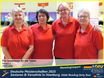 Foto des Albums: Fotoalbum 4 von den Deutschen Meisterschaften 2025 der Seniorinnen, Senioren & Versehrte in Hamburg, Gilde Bowling forty four