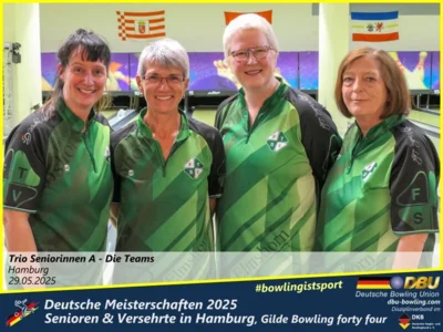 Foto des Albums: Fotoalbum 4 von den Deutschen Meisterschaften 2025 der Seniorinnen, Senioren & Versehrte in Hamburg, Gilde Bowling forty four