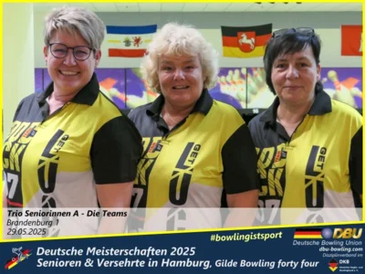 Foto des Albums: Fotoalbum 4 von den Deutschen Meisterschaften 2025 der Seniorinnen, Senioren & Versehrte in Hamburg, Gilde Bowling forty four
