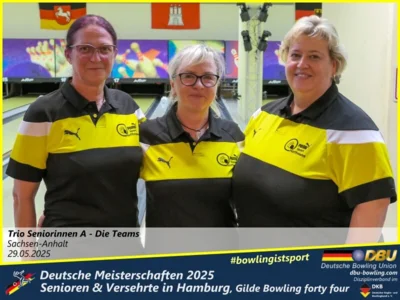 Foto des Albums: Fotoalbum 4 von den Deutschen Meisterschaften 2025 der Seniorinnen, Senioren & Versehrte in Hamburg, Gilde Bowling forty four