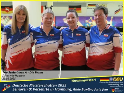 Foto des Albums: Fotoalbum 4 von den Deutschen Meisterschaften 2025 der Seniorinnen, Senioren & Versehrte in Hamburg, Gilde Bowling forty four