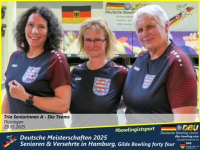 Foto des Albums: Fotoalbum 4 von den Deutschen Meisterschaften 2025 der Seniorinnen, Senioren & Versehrte in Hamburg, Gilde Bowling forty four