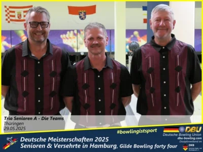 Foto des Albums: Fotoalbum 4 von den Deutschen Meisterschaften 2025 der Seniorinnen, Senioren & Versehrte in Hamburg, Gilde Bowling forty four