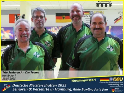 Foto des Albums: Fotoalbum 4 von den Deutschen Meisterschaften 2025 der Seniorinnen, Senioren & Versehrte in Hamburg, Gilde Bowling forty four