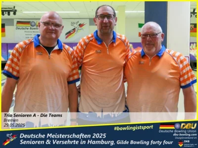 Foto des Albums: Fotoalbum 4 von den Deutschen Meisterschaften 2025 der Seniorinnen, Senioren & Versehrte in Hamburg, Gilde Bowling forty four