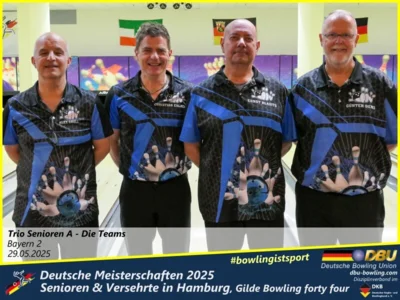 Foto des Albums: Fotoalbum 4 von den Deutschen Meisterschaften 2025 der Seniorinnen, Senioren & Versehrte in Hamburg, Gilde Bowling forty four