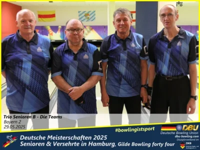 Foto des Albums: Fotoalbum 4 von den Deutschen Meisterschaften 2025 der Seniorinnen, Senioren & Versehrte in Hamburg, Gilde Bowling forty four
