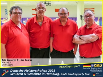 Foto des Albums: Fotoalbum 4 von den Deutschen Meisterschaften 2025 der Seniorinnen, Senioren & Versehrte in Hamburg, Gilde Bowling forty four