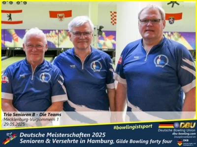 Foto des Albums: Fotoalbum 4 von den Deutschen Meisterschaften 2025 der Seniorinnen, Senioren & Versehrte in Hamburg, Gilde Bowling forty four
