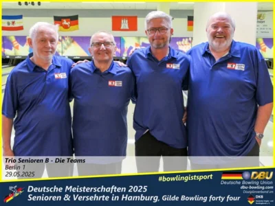 Foto des Albums: Fotoalbum 4 von den Deutschen Meisterschaften 2025 der Seniorinnen, Senioren & Versehrte in Hamburg, Gilde Bowling forty four