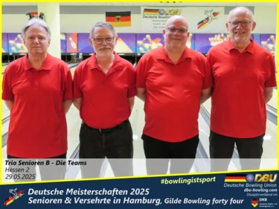 Foto des Albums: Fotoalbum 4 von den Deutschen Meisterschaften 2025 der Seniorinnen, Senioren & Versehrte in Hamburg, Gilde Bowling forty four