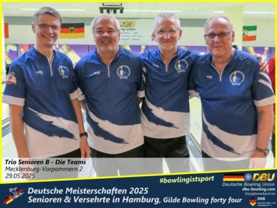 Foto des Albums: Fotoalbum 4 von den Deutschen Meisterschaften 2025 der Seniorinnen, Senioren & Versehrte in Hamburg, Gilde Bowling forty four