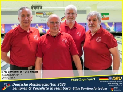 Foto des Albums: Fotoalbum 4 von den Deutschen Meisterschaften 2025 der Seniorinnen, Senioren & Versehrte in Hamburg, Gilde Bowling forty four