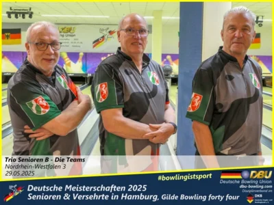Foto des Albums: Fotoalbum 4 von den Deutschen Meisterschaften 2025 der Seniorinnen, Senioren & Versehrte in Hamburg, Gilde Bowling forty four