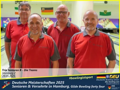 Foto des Albums: Fotoalbum 4 von den Deutschen Meisterschaften 2025 der Seniorinnen, Senioren & Versehrte in Hamburg, Gilde Bowling forty four