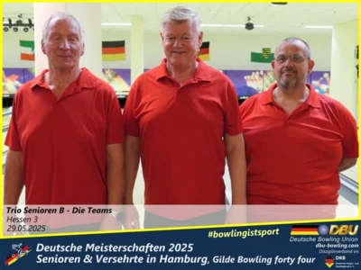 Foto des Albums: Fotoalbum 4 von den Deutschen Meisterschaften 2025 der Seniorinnen, Senioren & Versehrte in Hamburg, Gilde Bowling forty four