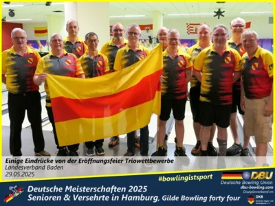 Foto des Albums: Fotoalbum 4 von den Deutschen Meisterschaften 2025 der Seniorinnen, Senioren & Versehrte in Hamburg, Gilde Bowling forty four