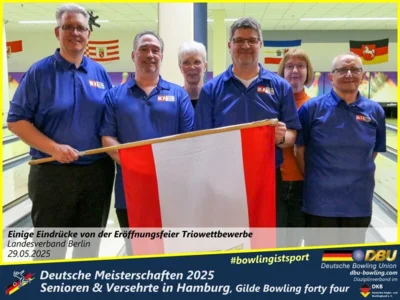 Foto des Albums: Fotoalbum 4 von den Deutschen Meisterschaften 2025 der Seniorinnen, Senioren & Versehrte in Hamburg, Gilde Bowling forty four