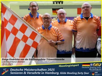 Foto des Albums: Fotoalbum 4 von den Deutschen Meisterschaften 2025 der Seniorinnen, Senioren & Versehrte in Hamburg, Gilde Bowling forty four