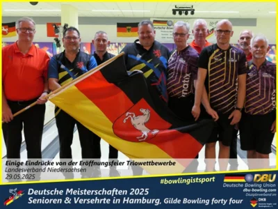 Foto des Albums: Fotoalbum 4 von den Deutschen Meisterschaften 2025 der Seniorinnen, Senioren & Versehrte in Hamburg, Gilde Bowling forty four