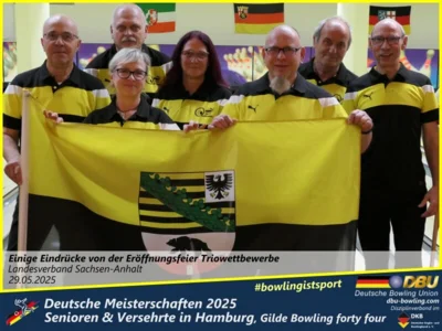 Foto des Albums: Fotoalbum 4 von den Deutschen Meisterschaften 2025 der Seniorinnen, Senioren & Versehrte in Hamburg, Gilde Bowling forty four
