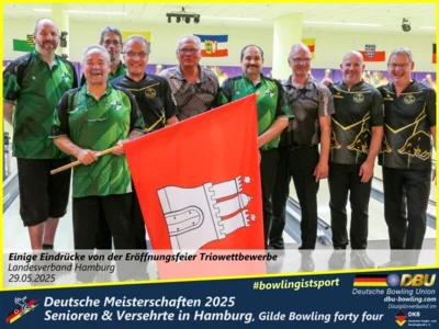Foto des Albums: Fotoalbum 4 von den Deutschen Meisterschaften 2025 der Seniorinnen, Senioren & Versehrte in Hamburg, Gilde Bowling forty four