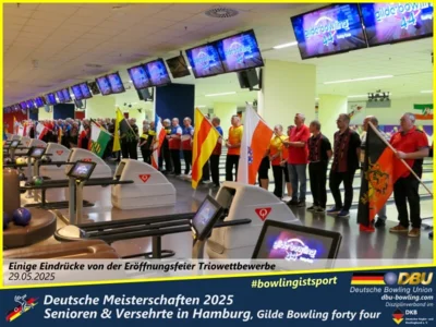 Foto des Albums: Fotoalbum 4 von den Deutschen Meisterschaften 2025 der Seniorinnen, Senioren & Versehrte in Hamburg, Gilde Bowling forty four