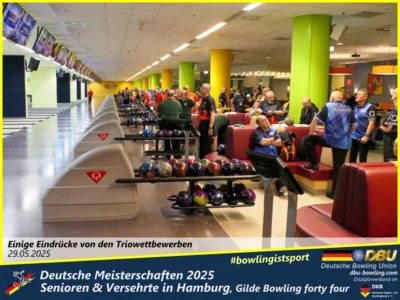 Foto des Albums: Fotoalbum 4 von den Deutschen Meisterschaften 2025 der Seniorinnen, Senioren & Versehrte in Hamburg, Gilde Bowling forty four