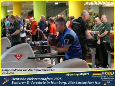 Foto des Albums: Fotoalbum 4 von den Deutschen Meisterschaften 2025 der Seniorinnen, Senioren & Versehrte in Hamburg, Gilde Bowling forty four