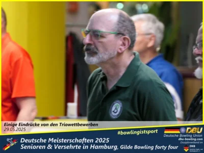 Foto des Albums: Fotoalbum 4 von den Deutschen Meisterschaften 2025 der Seniorinnen, Senioren & Versehrte in Hamburg, Gilde Bowling forty four