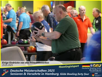 Foto des Albums: Fotoalbum 4 von den Deutschen Meisterschaften 2025 der Seniorinnen, Senioren & Versehrte in Hamburg, Gilde Bowling forty four