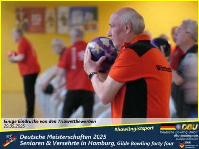 Foto des Albums: Fotoalbum 4 von den Deutschen Meisterschaften 2025 der Seniorinnen, Senioren & Versehrte in Hamburg, Gilde Bowling forty four