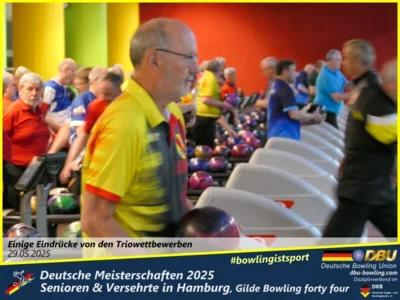 Foto des Albums: Fotoalbum 4 von den Deutschen Meisterschaften 2025 der Seniorinnen, Senioren & Versehrte in Hamburg, Gilde Bowling forty four