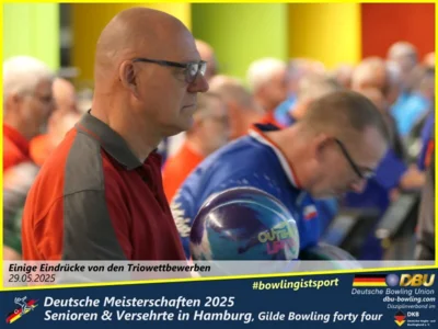 Foto des Albums: Fotoalbum 4 von den Deutschen Meisterschaften 2025 der Seniorinnen, Senioren & Versehrte in Hamburg, Gilde Bowling forty four