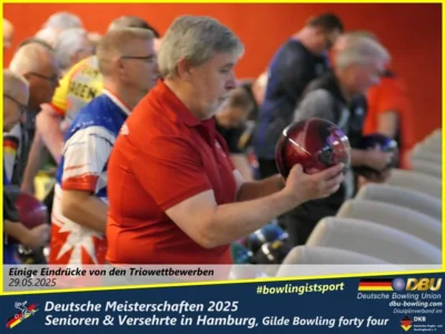 Foto des Albums: Fotoalbum 4 von den Deutschen Meisterschaften 2025 der Seniorinnen, Senioren & Versehrte in Hamburg, Gilde Bowling forty four