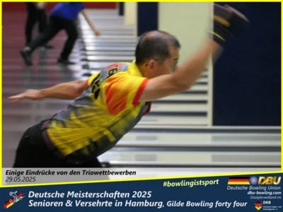 Foto des Albums: Fotoalbum 4 von den Deutschen Meisterschaften 2025 der Seniorinnen, Senioren & Versehrte in Hamburg, Gilde Bowling forty four