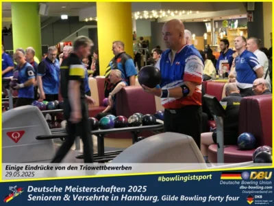 Foto des Albums: Fotoalbum 4 von den Deutschen Meisterschaften 2025 der Seniorinnen, Senioren & Versehrte in Hamburg, Gilde Bowling forty four