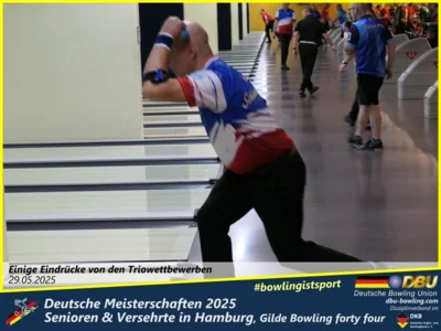 Foto des Albums: Fotoalbum 4 von den Deutschen Meisterschaften 2025 der Seniorinnen, Senioren & Versehrte in Hamburg, Gilde Bowling forty four