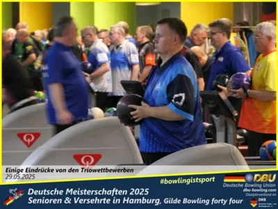 Foto des Albums: Fotoalbum 4 von den Deutschen Meisterschaften 2025 der Seniorinnen, Senioren & Versehrte in Hamburg, Gilde Bowling forty four